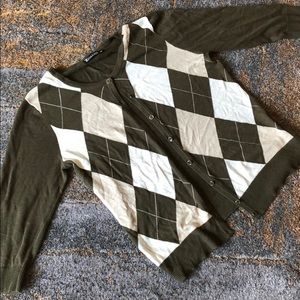 Argyle cardigan